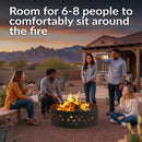 Sunnydaze 36" Heavy-Duty Metal Campfire Ring