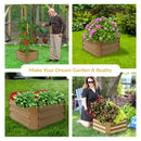 Sunnydaze Galvanized Steel Raised Garden Bed