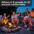 Sunnydaze 36" Heavy-Duty Metal Campfire Ring