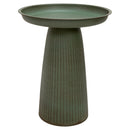 Sunnydaze Gleeful Garden Metal Outdoor Bird Bath - UV-Resistant Finish