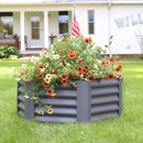 Sunnydaze Steel Raised Garden Bed