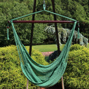 Sunnydaze Outdoor Extra Large Caribbean Polyester Rope Hammock Chair