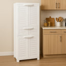 Sunnydaze Plastic Garage Storage Cabinet with 2 Adjustable Shelves