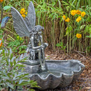 Sunnydaze Fairy Shell Outdoor Water Fountain - 30" H