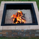 Sunnydaze Steel Square Fire Pit Ring Insert