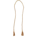 Sunnydaze Indoor/Outdoor Rope Curtain Tiebacks with Tassels
