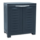 Sunnydaze Plastic Garage Storage Cabinet with Adjustable Shelf
