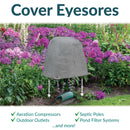 Sunnydaze Flat-Top Artificial Landscape Rock Cover with Stakes