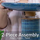 Sunnydaze Glazed Ceramic Outdoor Bird Bath
