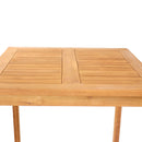 Sunnydaze Teak Wooden Bar Table - 31" Square