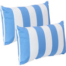 Sunnydaze Indoor/Outdoor Decorative Lumbar Pillows - 12 x 20 Inch - Set of 2