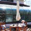 Sunnydaze Aluminum Outdoor Patio Umbrella with Tilt and Crank