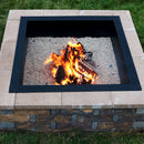 Sunnydaze Steel Square Fire Pit Ring Insert
