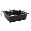 Sunnydaze Steel Square Fire Pit Ring Insert