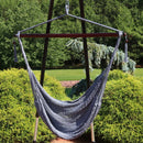 Sunnydaze Outdoor Extra Large Caribbean Polyester Rope Hammock Chair