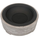 Sunnydaze Faux Stone Fire Pit Ring with Spark Screen - 36" Diameter
