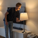 Sunnydaze Modern Splendor 3-Piece Floor and Table Lamp Set