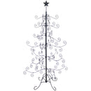 Sunnydaze Noelle Black Metal Christmas Ornament Tree - 60 Inches Tall