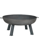 Sunnydaze Rustic Cast Iron Fire Pit Bowl with Stand