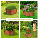 Sunnydaze 41" Steel Hexagon Raised Garden Bed
