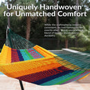 Sunnydaze Family Size Handwoven Thick Cord Mayan Hammock
