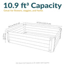 Sunnydaze Steel Raised Garden Bed