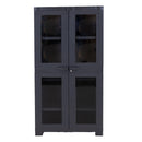 Sunnydaze Plastic Lockable Storage Cabinet with 3 Adjustable Shelves