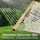 Sunnydaze Double Wide 2-Person Spreader Bar Rope Hammock