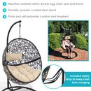 Sunnydaze Jackson Outdoor Hanging Egg Chair with Stand