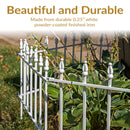 Sunnydaze Roman Garden Border Fence Set