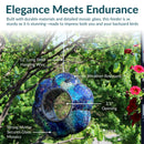 Sunnydaze Mosaic Fly-Through Hanging Bird Feeder