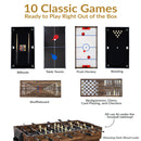 Sunnydaze 10-in-1 Multi-Game Table - 49.5"