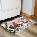 red cardinal entrance mat