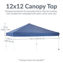 Sunnydaze Replacement Oxford Fabric Standard Pop-Up Canopy Shade