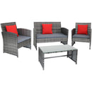 Sunnydaze Ardfield 4-Piece Patio Set - Multiple Colors Available