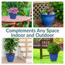 Sunnydaze Studio Glazed Ceramic Planter with Drainage