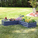Sunnydaze Galvanized Steel Raised Garden Bed
