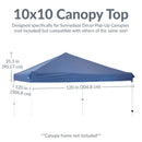 Sunnydaze Replacement Oxford Fabric Standard Pop-Up Canopy Shade