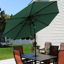Sunnydaze Aluminum Outdoor Patio Umbrella with Tilt and Crank