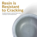 Sunnydaze Percival Polyresin Outdoor Planter Bowl - 20.75"