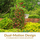 Sunnydaze Staked Metal Garden Wind Spinner