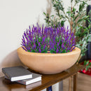 Sunnydaze Percival Polyresin Outdoor Planter Bowl - 20.75"