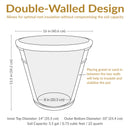 Sunnydaze Arabella Polyresin Outdoor Flower Pot Planter