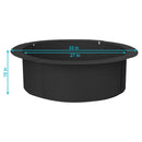 Sunnydaze Heavy-Duty Steel Fire Pit Ring Liner