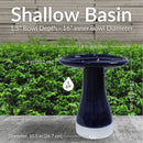 Sunnydaze Glazed Ceramic Outdoor Bird Bath