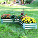 Sunnydaze Galvanized Steel Raised Garden Bed