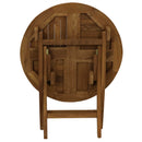 Sunnydaze Premium Teak Wood Round Folding Table