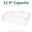 Sunnydaze Steel Raised Garden Bed