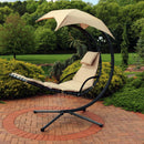 Sunnydaze Floating Chaise Lounge Chair with Umbrella