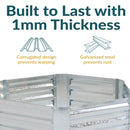 Sunnydaze Galvanized Steel Raised Garden Bed